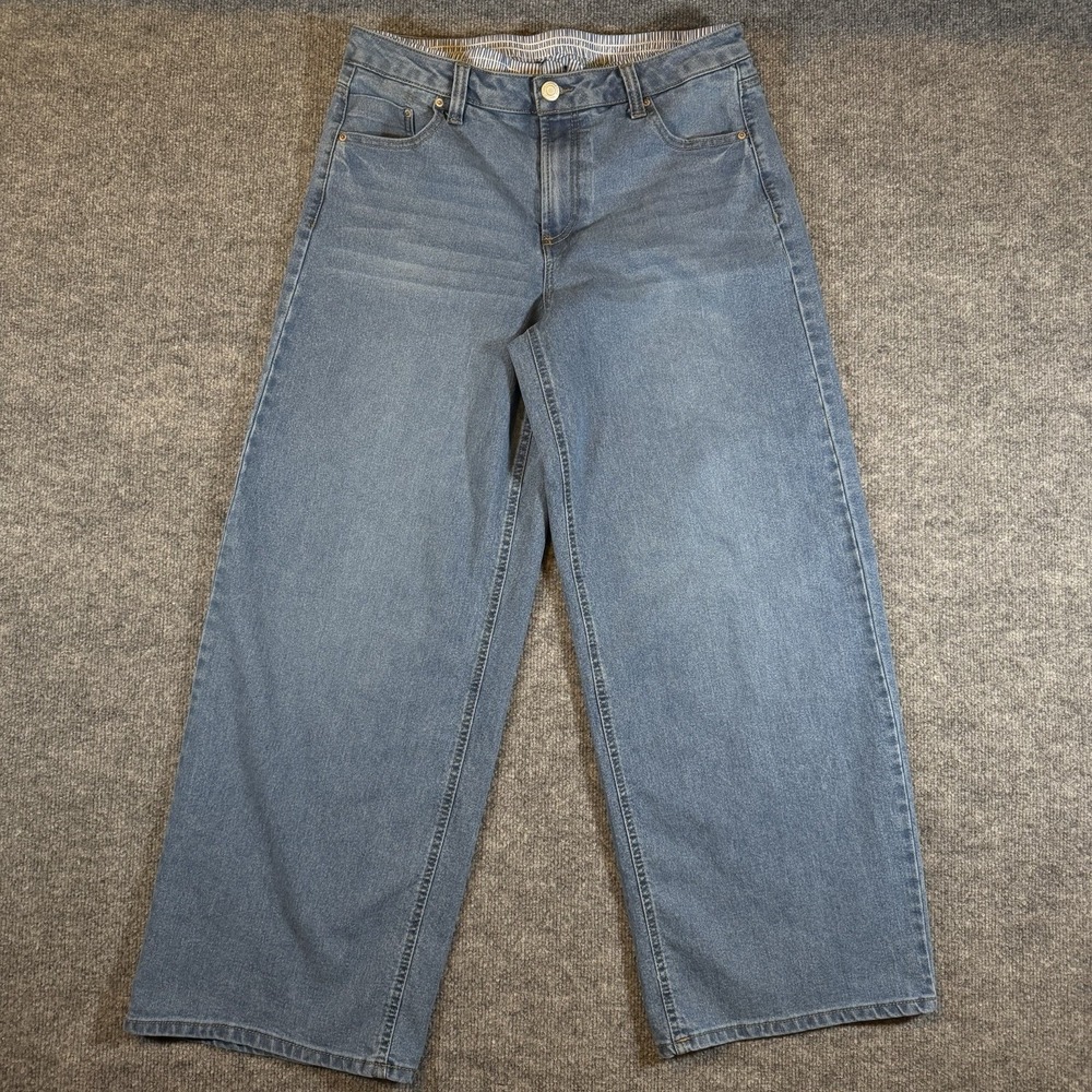 Vanilla Star Boxer Waist Wide Leg Jeans Womens Size 9 w29